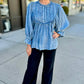 Ivy Jane Purely Poetic Top - Indigo