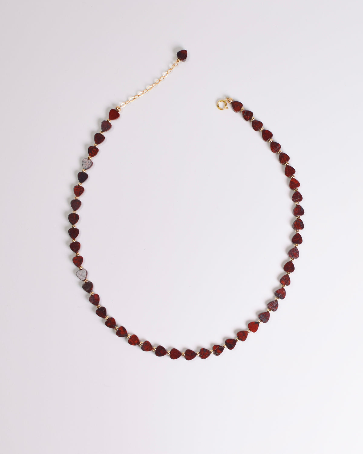 Jenny Baker Pippa Heart Necklace - Crimson