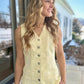 Dear John Prue Denim Vest - Wheat