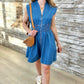 Georgia Denim Zip Mini Dress