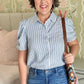 Ric Rac Blouse - Blue