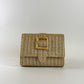 Janie Straw Clutch - Gold
