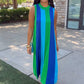 Sloane Colorblock Dress - Green/Royal