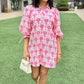 Emmy Floral Dress - Pink