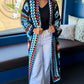 Zoe Crochet Cardigan - Black Multi