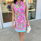 Tabi Pink Multi Swirl Dress