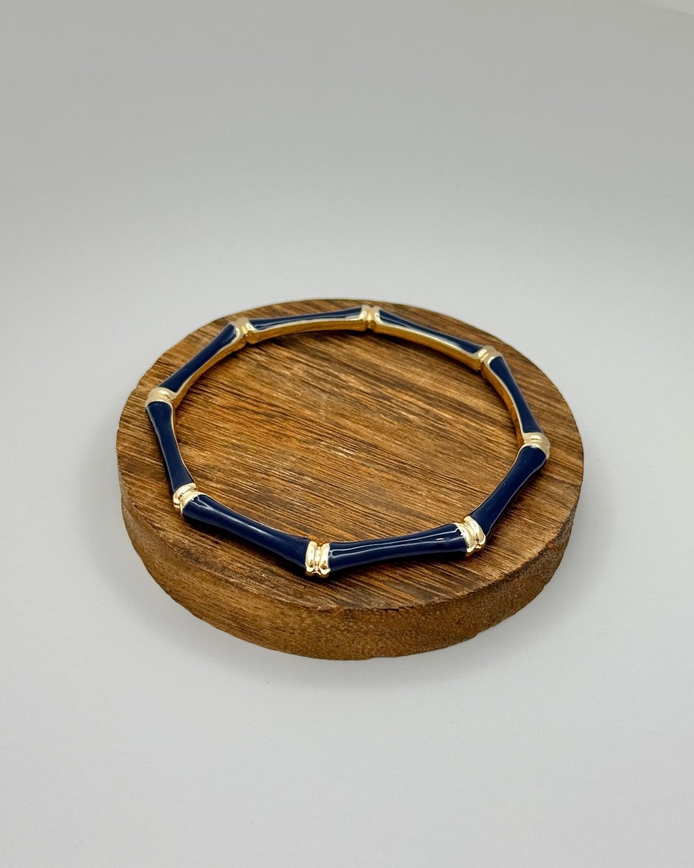 Navy Bamboo Bangle