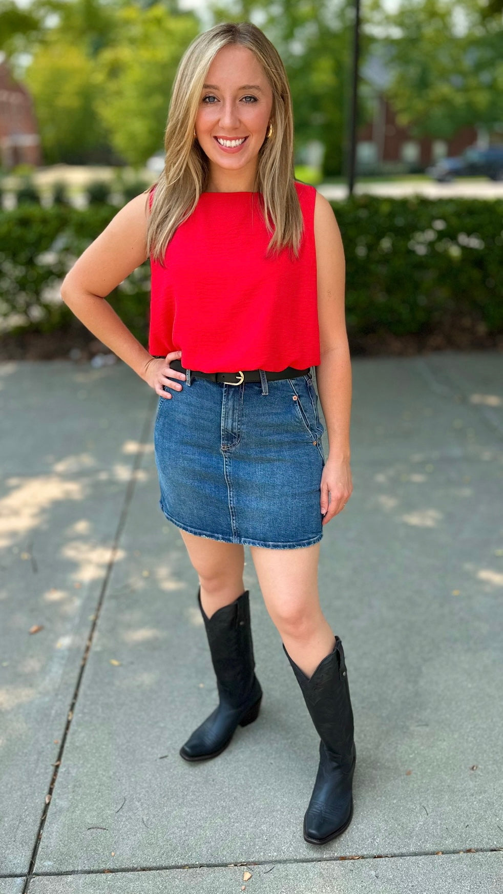 Dear John Quinn Denim Skirt