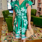 Arianna Mint Flora Dress