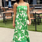 Jennifer Floral Maxi Dress - Green