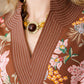 Charlotte Floral Dress - Brown