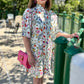 Uncle Frank Pintucked Dress - Parrot