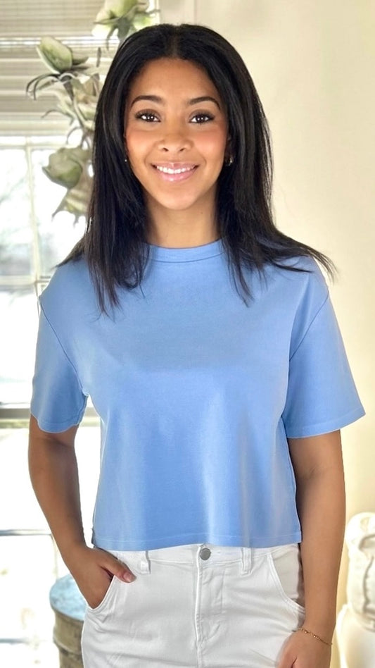 Dear John Maddox Crew Neck -  Pigment Skyway