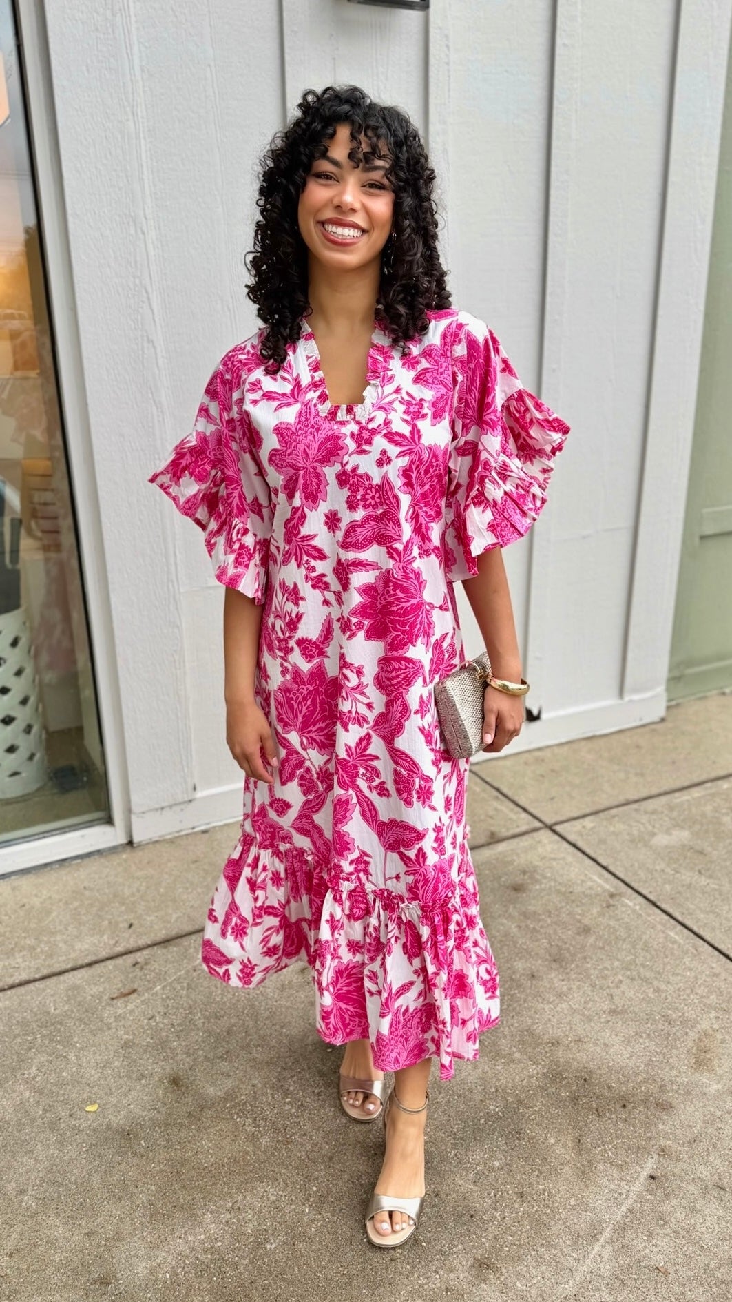 Soleil Dress - Pink Gordes