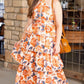 Maeve Floral Halter Dress - Amber