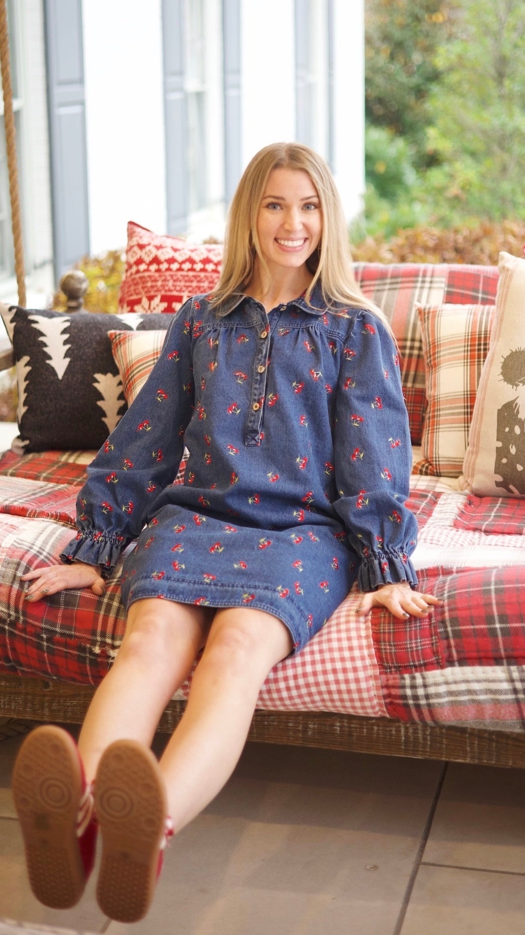 Cherry on Top Denim Dress