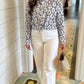 Mandy Seashell Blouse - White/Navy