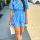 Seashell Romper - Light Blue
