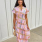 Uncle Frank Patched Perfect Dress - Pink