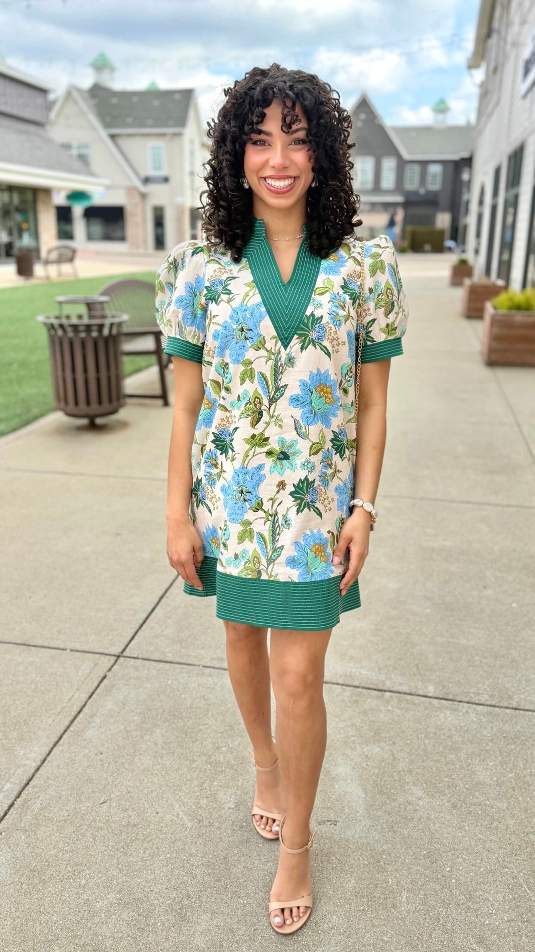 Charlotte Floral Dress - Ecru
