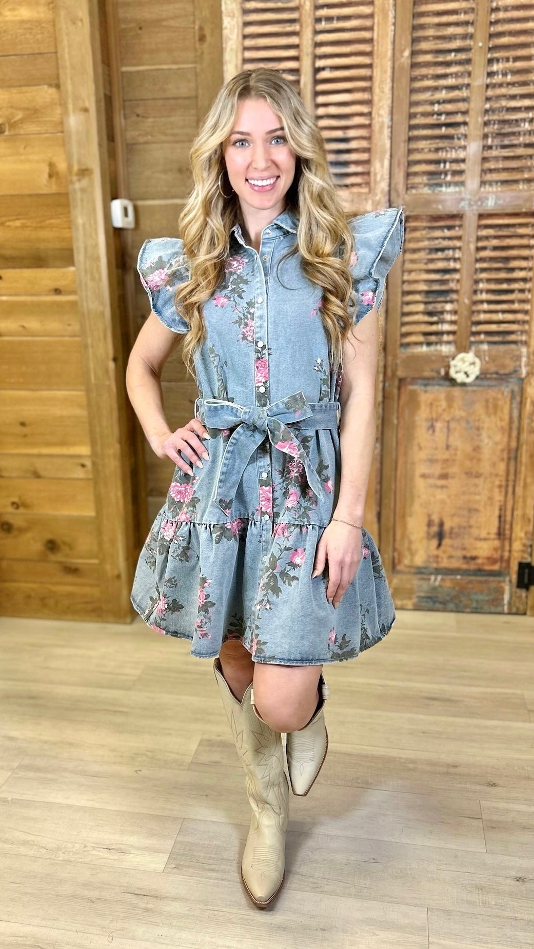 Ellie Denim Mini Dress