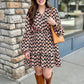 Bria Black Floral Dress - Black