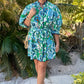 Uncle Frank Scallop Front Dress - Blue