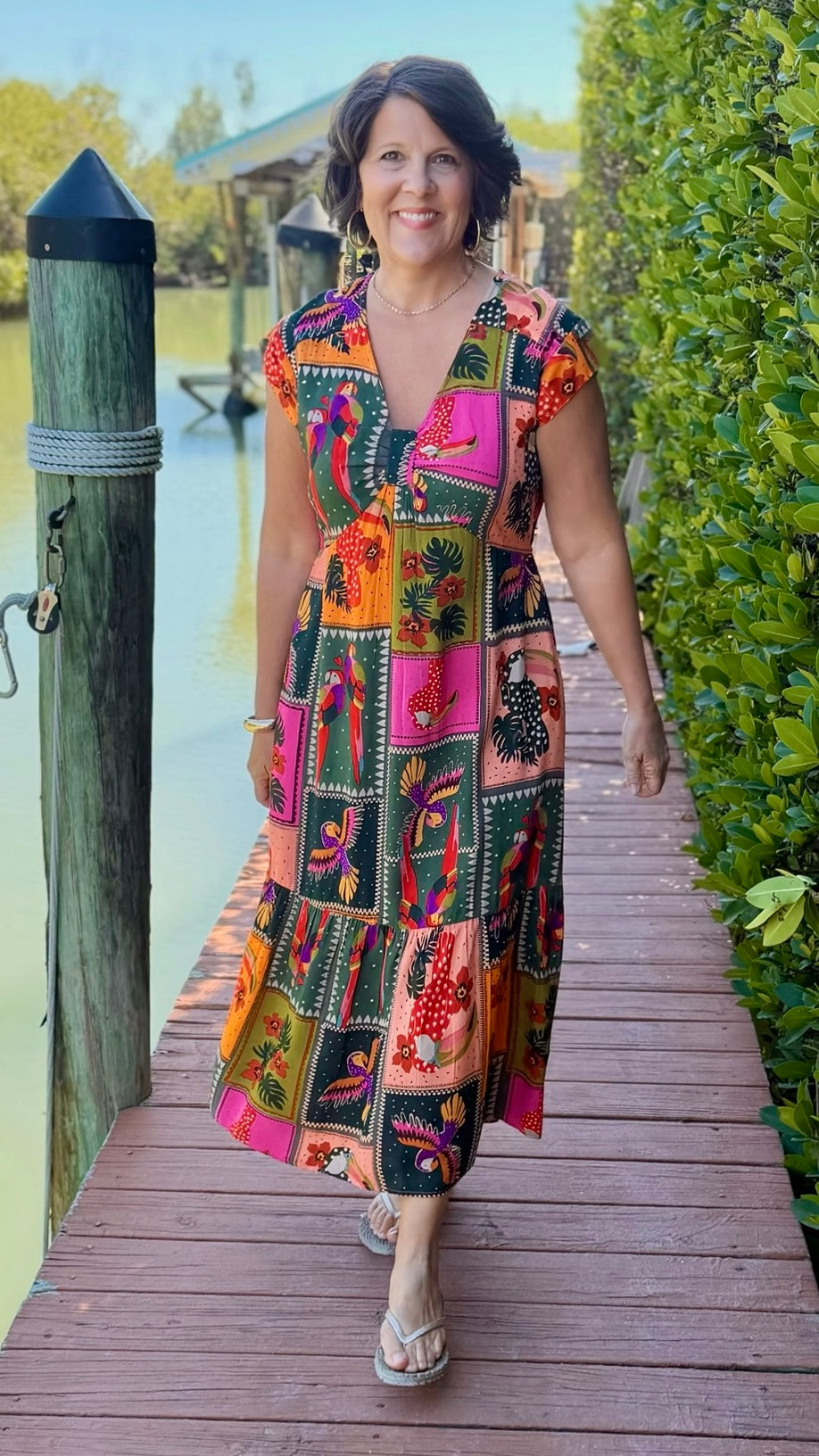 Uncle Frank Midi Dress - Multi