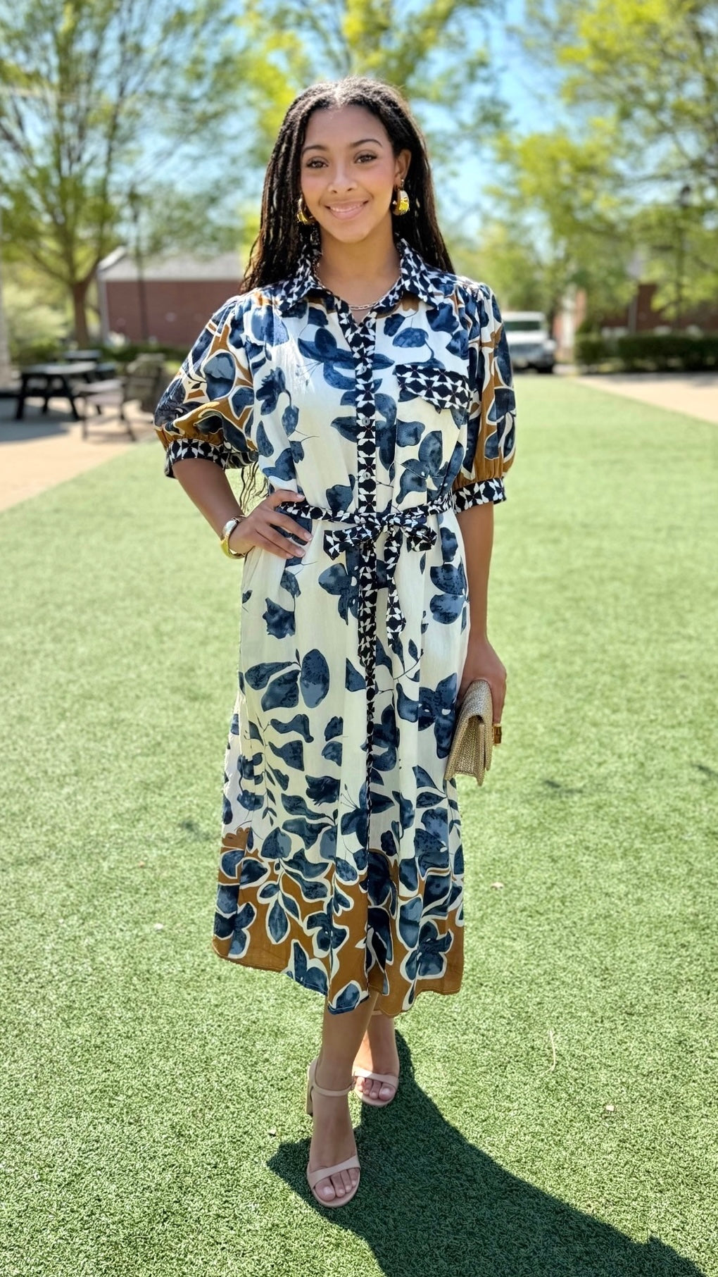 Grace Midi Dress - Slate
