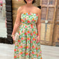 Marigold Strapless Scallop Dress