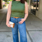 Michael Stars Coco Ruched Boat Neck Tank - Dark Matcha