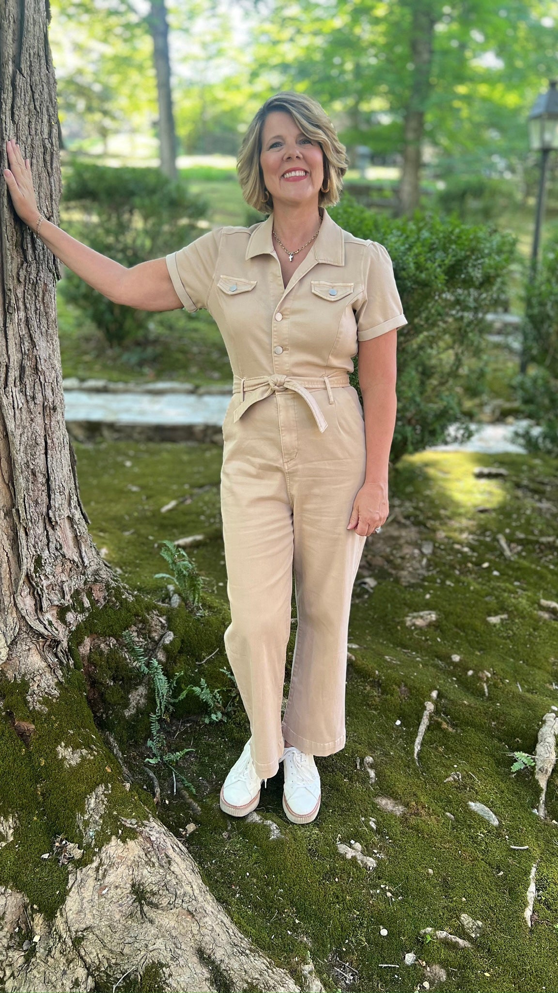 Dear John Riveter Jumpsuit - Tan