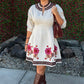 Uncle Frank Linen Border Embroidery Dress