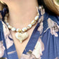 Roxie Smoked Bead Necklace With Heart