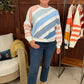 Agnes Colorblock Textured Pullover