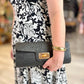 Bamboo Clutch Bag - Black