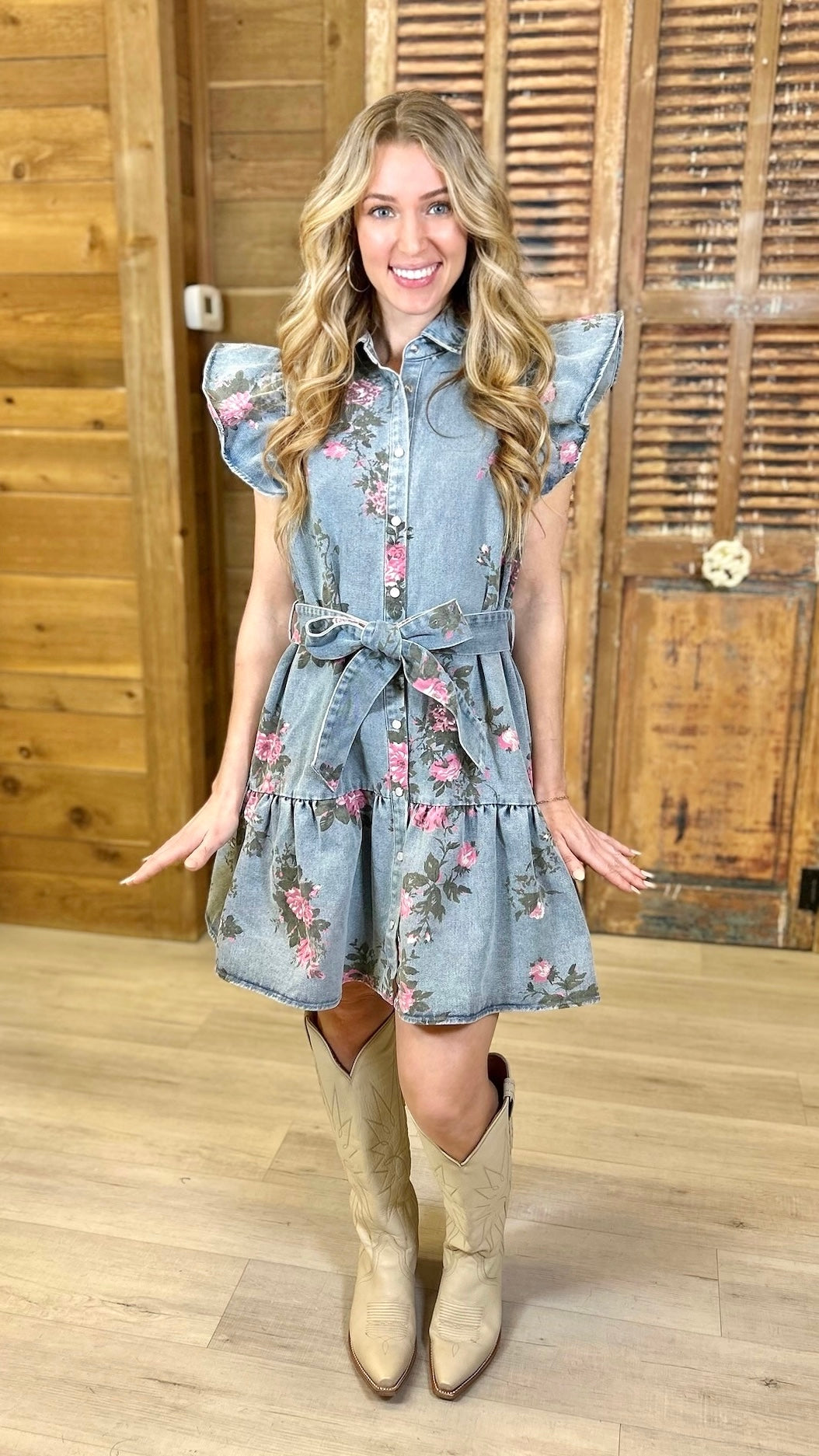 Ellie Denim Mini Dress