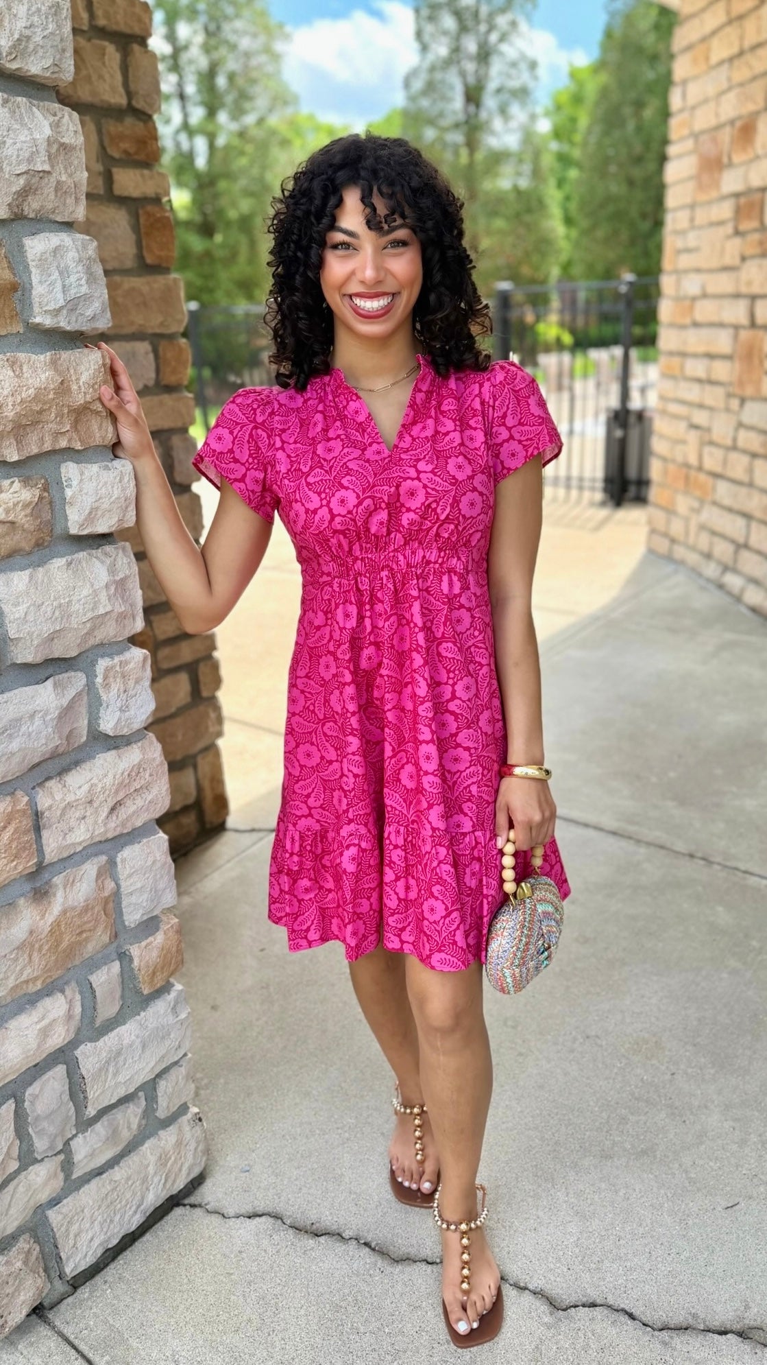 Uncle Frank Wind Dance Dress - Red