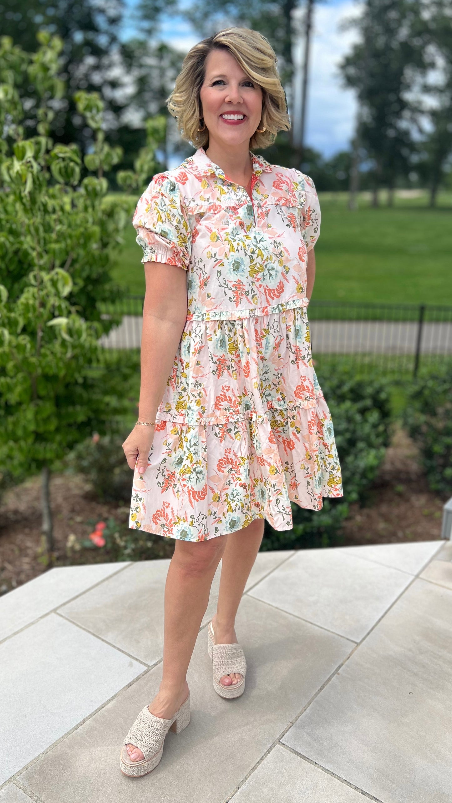 Ivy Jane Rosey Ruffle Dress