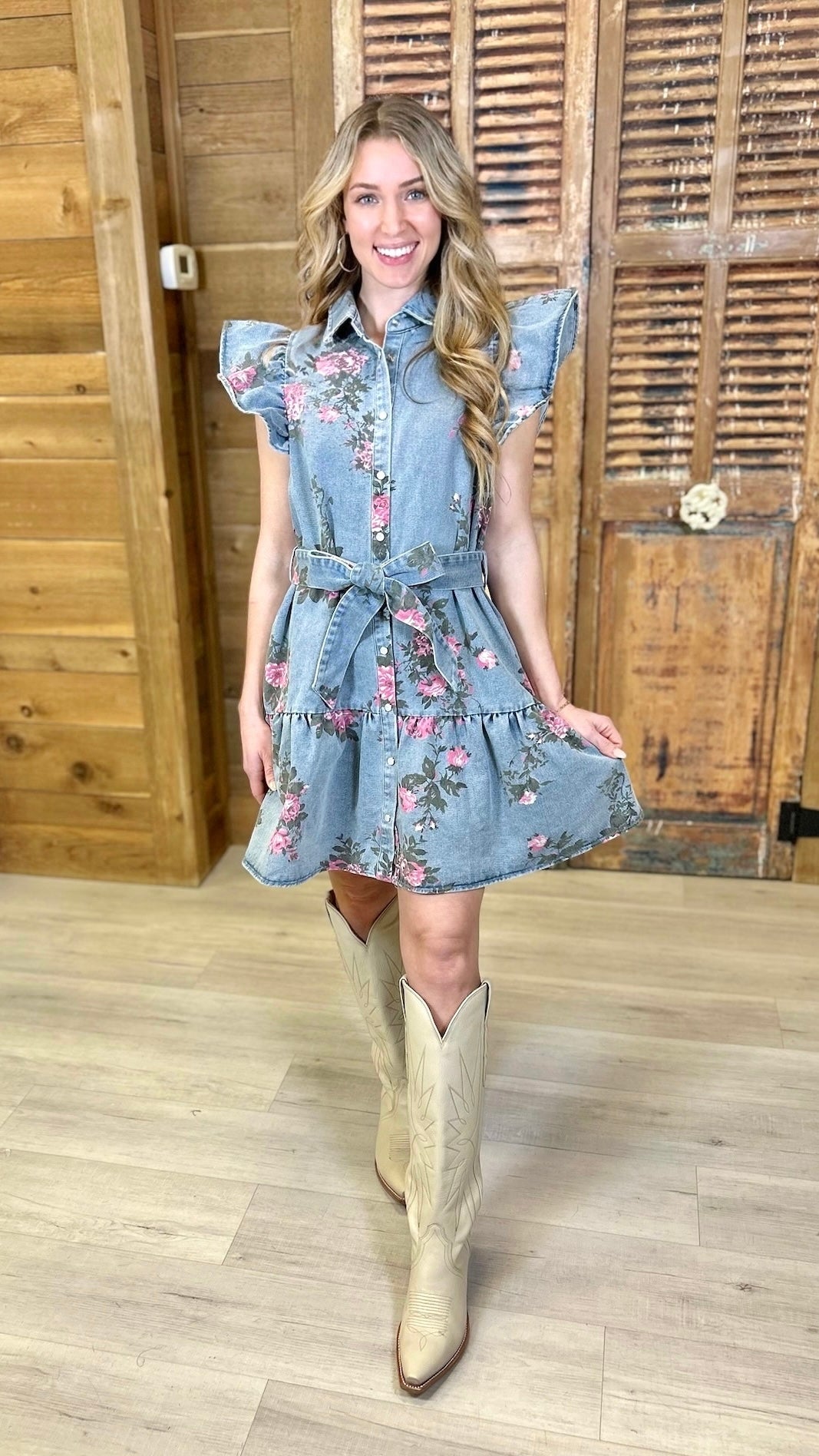 Ellie Denim Mini Dress