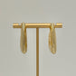 Gold Square Hoop Earrings - Gold