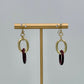 Link Earring - Burgundy
