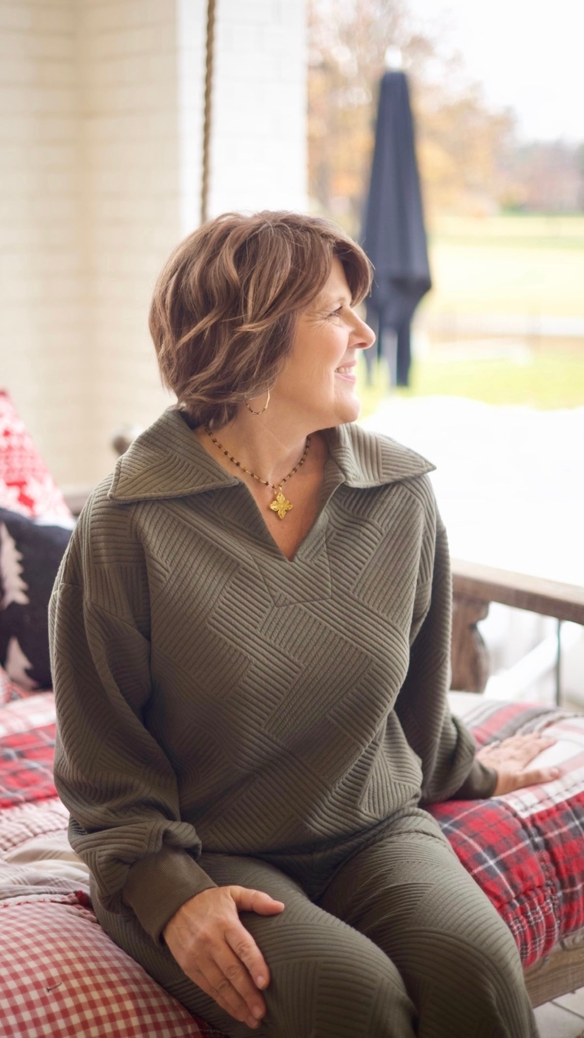 Layla Leisure Top - Olive