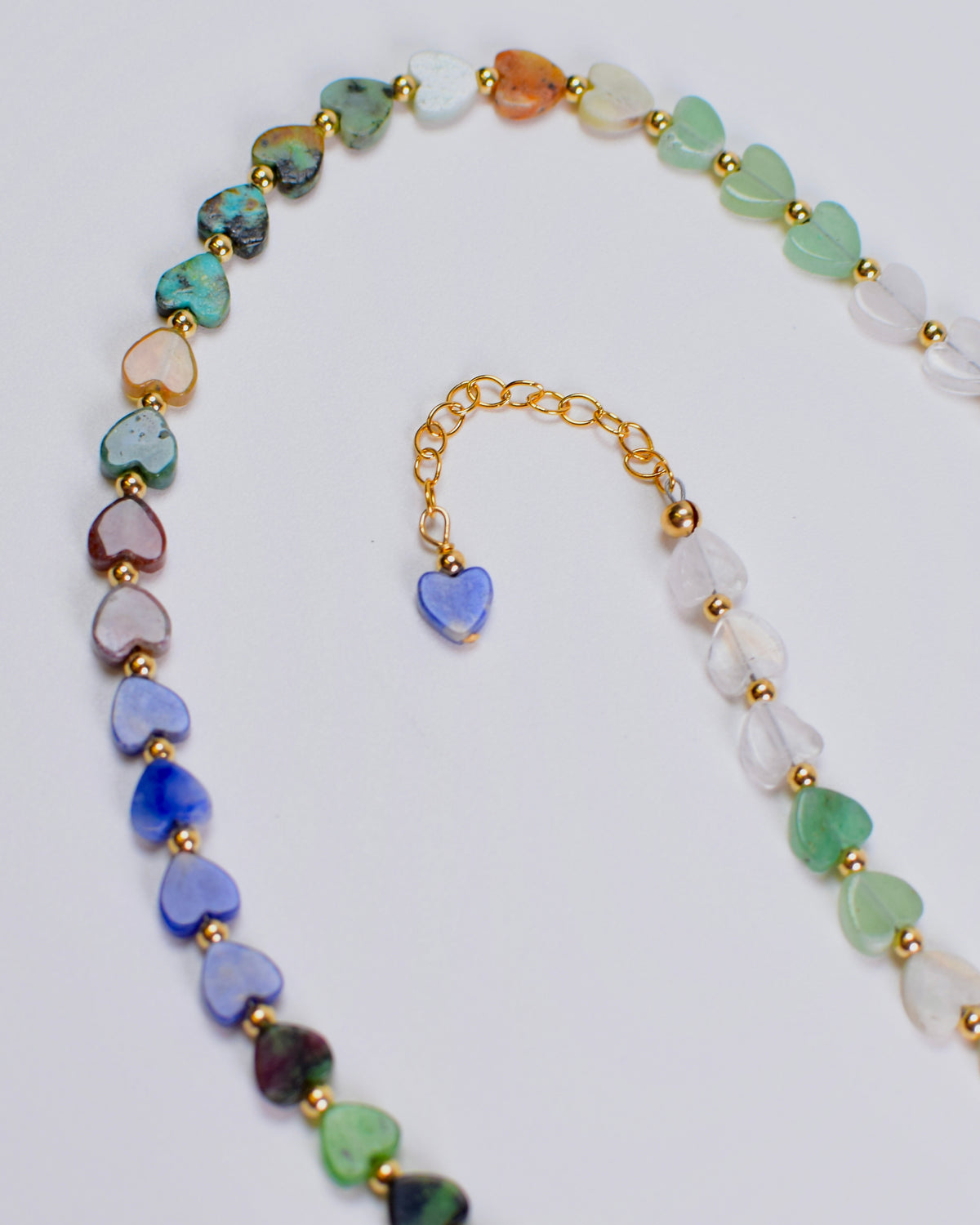 Jenny Baker Pippa Heart Necklace - Ombre Green