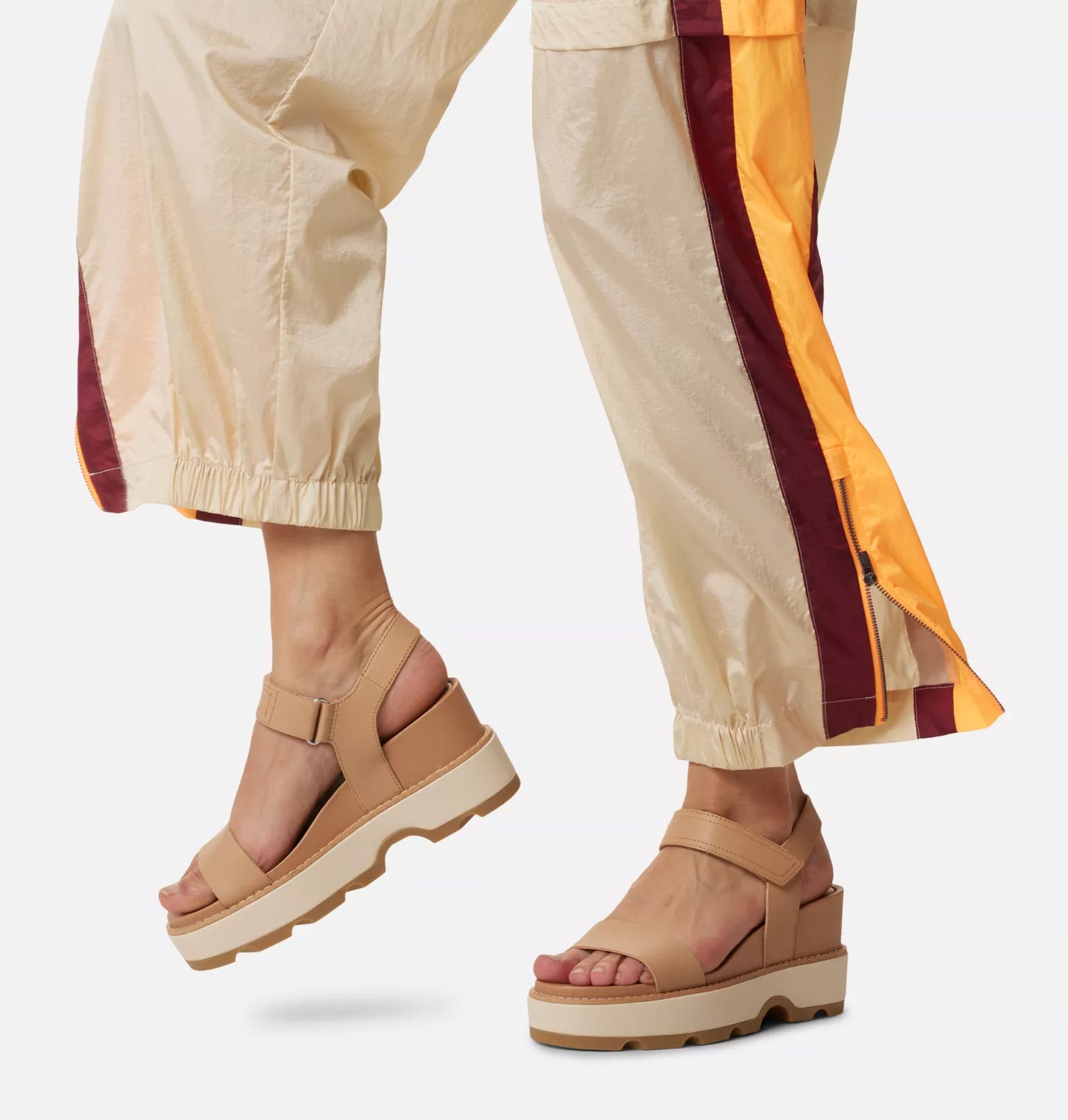 JOANIE IV Y STRAP WEDGE - HONEST BEIGE/CERAMIC