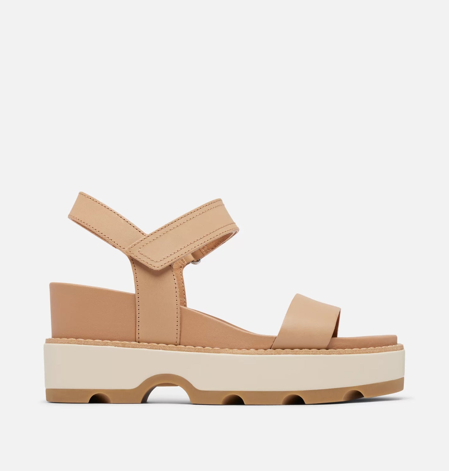 JOANIE IV Y STRAP WEDGE - HONEST BEIGE/CERAMIC