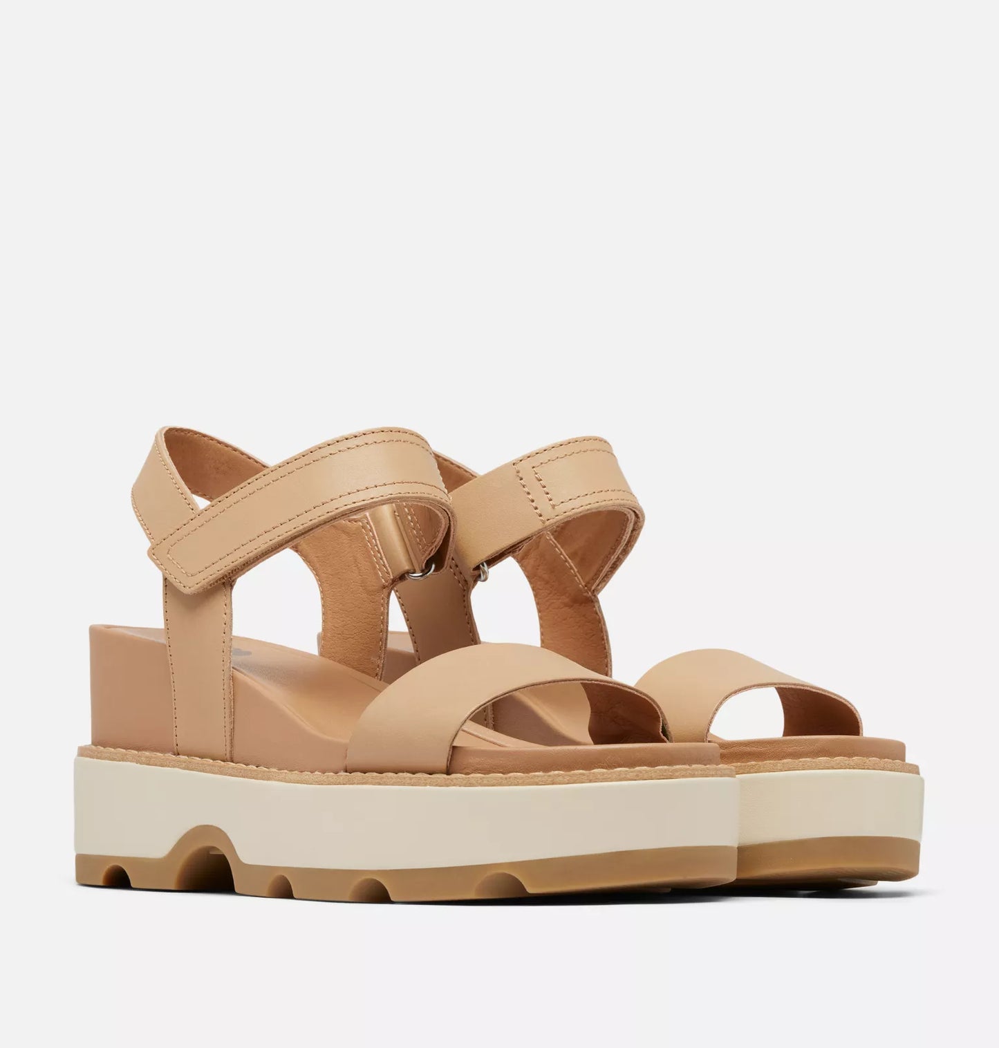 JOANIE IV Y STRAP WEDGE - HONEST BEIGE/CERAMIC