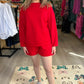 Quilted Queen Sweatshirt - Red