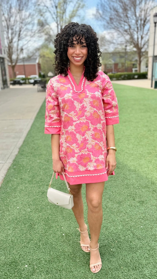 Heather Dress - Flamingo