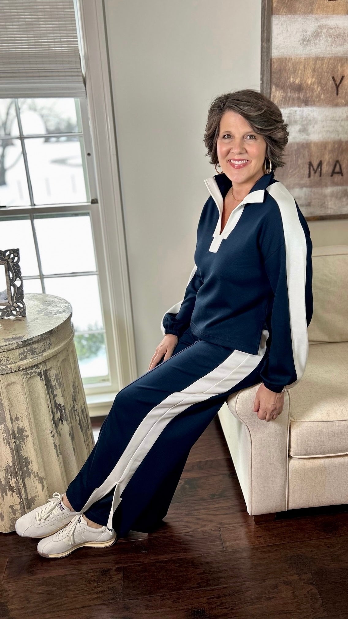 Skyler Leisure Top - Navy